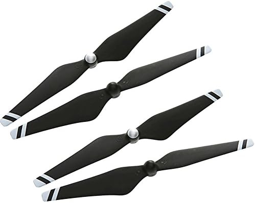 2 Pairs DJI Phantom 3 9450 Props Carbon Fiber Reinforced Self-tightening Propellers For Phantom 3 Professional, Advanced, Phantom 2,with white strips (white)