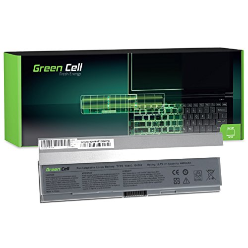 Green Cell® Standard Serie W346C X784C Y082C Y085C Laptop Akku für Dell Latitude E4200 E4200n (6 Zellen 4400mAh 11.1V Silber)