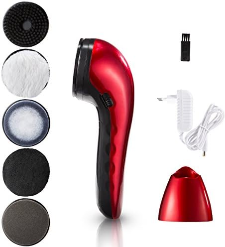 Electric Shoe Polisher, Handheld Mini Multifunctional Leather Shoe Cleaning/ Leather Oiling and Polishing .Kit Leather care Tool for Leather Shoes, Bags, Car Seat, Sofa and More--red