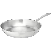 Fissler Catania Stainless Steel Frying Pan, Diameter 28 cm, Uncoated, Stew Pan, Ideal for Frying, for All Hobs, Including Ind