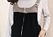 DEHANG Maternity Bib Jumpsuit Pants Sports Pocket With Zipper Size L - Black