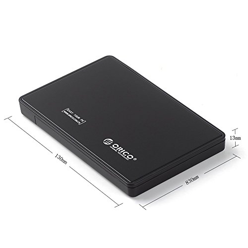 ORICO 6,3 cm USB 3.0 Festplatte Gehäuse Caddy für 6,3 cm SATA III Festplatte und SSD, UASP für SATA 6 Gbit/s (schwarz) - 7