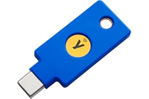 Yubico Y-400 Security Key C - Clé de sécurité avec authentification à Deux facteurs, Compatible avec Les Ports USB-C et Fonctionne avec Les appareils Mobiles NFC Pris en Charge, Bleu