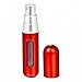 Mudder Mini Refillable Perfume Atomizer Bottle for Travel Spray Scent Pump Case 5ml Empty, Set of 3, Black, White & Red