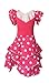 Produktbild La Senorita Spanische Flamenco Kleid Niño Deluxe / Kostüm - für Mädchen / Kinder - Rosa / Weiß (Größe 92-98 - Länge 65 cm- 3-4 Jahr)