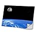 Produktbild Weltraum 10051, Mond, Skin-Aufkleber Folie Sticker Laptop Vinyl Designfolie Decal mit Ledernachbildung Laminat und Farbig Design für Laptop 17"