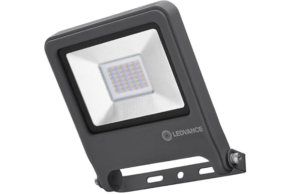 LEDVANCE LED Projecteurs, lampe pour l'extérieur, blanc chaud, 163,0 mm x 186,0 mm x 34,0 mm, ENDURA INONDATION gris foncé 4058075237964 30w