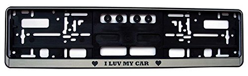 Preisvergleich Produktbild Kennzeichenhalter mit individueller Lasergravur