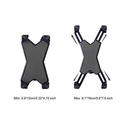 Fahrrad Handyhalterung, Selighting Universal Handy Halterung Outdoor Fahrradhalterung Fahrrad Lenker Halter 360Â° Drehbare Handyhalterung fÃ¼r 3.5-7 zoll Smartphone GPS-Schwarz (Schwarz)