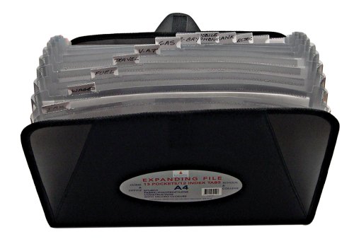 Cathedral FABBK - Clasificador de fuelle tama o A4 color negro Cathedral FABBK - Clasificador de fuelle tama o A4 color negro