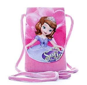 HC Toys LLP | Princesses Soft Canvas Material Sling Bag for Girl Children Casual Purse | Pink