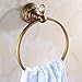 Produktbild Antike gebürstetem Kupfer Handtuchring Luxus Bronze geschnitzt Wand montiert Bad Handtuchhalter Handtuchhalter Badaccessoires