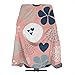 Produktbild Abstract Pattern Flower Dot Heart Pink Blue Personalized Custom Professional Hair Salon Apron, Polyester Hair Shawl 55" 66", Suitable for Barber Shop Or Home