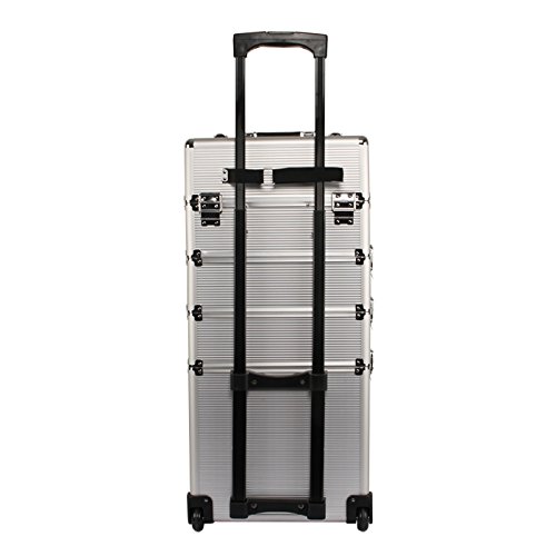 Yorbay Kosmetikkoffer Beautycase ALU Friseurkoffer Schminkkoffer Schmuckkoffer - 3