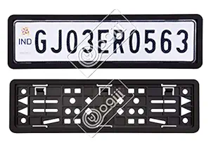 Suvagiya Car Number Plate Frame Holder Number Plate Protector Set of Two Piece | Front and Rear for all four wheeler