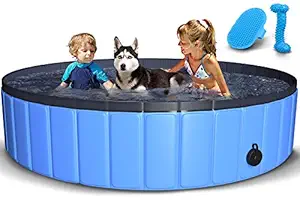 TNELTUEB Pet Swimming Pool for Large Dogs, 63