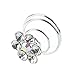 SODIAL(R) 10X Spiral diamond twist Bridal Wedding Clip Hair Pin