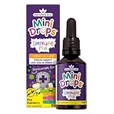 Natures Aid Immune Plus Mini Drops for Infants and Children, No Added Sugar, 50 ml (Pack of 1)