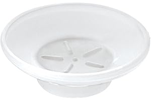 Kapitan Glass Soap Dish Replacement, Round, Frosted, Matt Glass