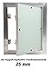 Produktbild Revisionsklappe GK-Einlage 400 x 600 mm Gipskarton 25 mm doppelt beplankt Revisionstür Revision Wartungstür 40 x 60 cm Wartung Reinigungsklappe Wartungsöffnung mit Aluminium-Rahmen Feuchtraumgeeignet grün Trockenbau