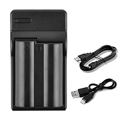 BPS Nikon EN-EL15 Batterie de Remplacement avec Chargeur pour Cam  ra Nikon D810 D800E D800 D750 D610 D7200 D7000 D7100