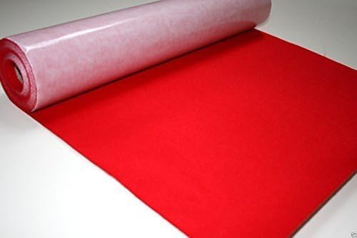 Self Adhesive Felt Baize Fabric Mini Rolls - Cherry, 1/2Mtr - 50cmx45cm