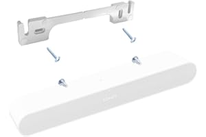 EMAQUIN Support mural pour barre de son Sonos Ray (métal robuste, finition peinture durable, facile à installer sur le mur, compatible avec Sonos Ray, blanc)