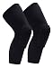 Produktbild Erasky Basketball Knieschoner Knie Protectoren Knieschoner Volleyball Damen Beinstulpen Basketball Wadenbandage Basketball Anti-Slip Kniestütze Super Elastisch Atmungsaktiv Knee Sleeves (L, Black)