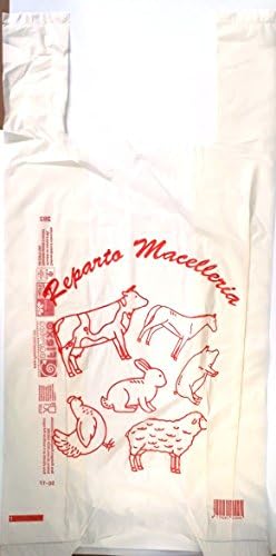 900 Bags Department Butcher Matt in Roll with Velcro 30 + 18 X Compostable Biodegradable 60 Sturdy, en 13432 Handles for Food Stores Supermarkets Minimum Content Raw rinnovambile Not Less Than 40% 6 Rolls 150 Pieces
