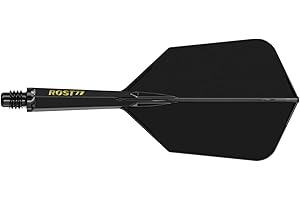 CUESOUL Rost 77 - Eje de Dardos Integrado y Pluma, Forma Delgada, Juego de 3