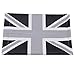 Price comparison product image Idiytip Grey PU Leather Paper Napkin Tissue Box Holder,Union Jack British Flag Paper Case Dispenser Car Decoration