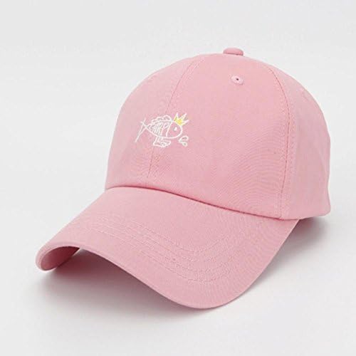 WISEUK Baseball cap cartoon embroidery cotton couple hats pure color men sun hat sun hat Cartoon Sunhat Cap