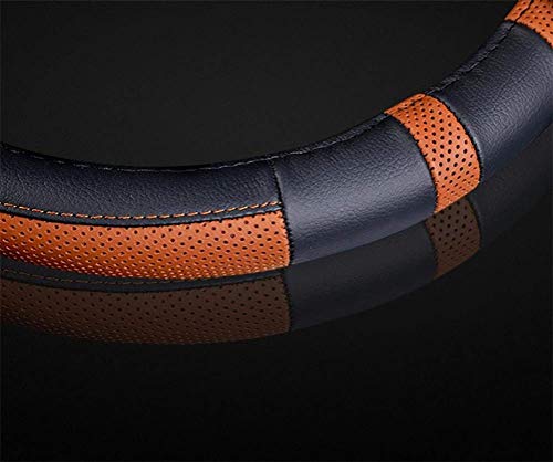 Preisvergleich Produktbild ELL Ellie Lenkradbezug - Mikrofaser Leder Auto Lenkradabdeckung,Gelber Cayennepfeffer