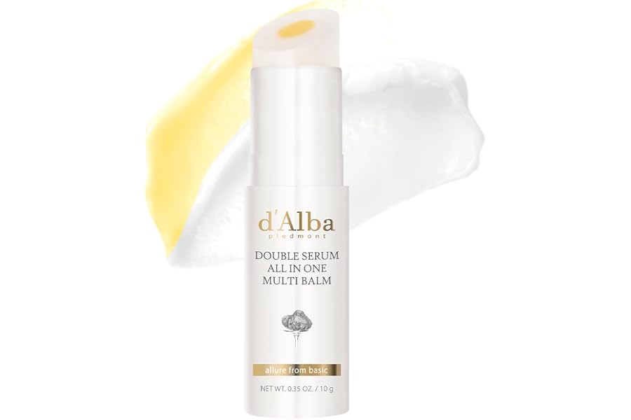 d'alba Piedmont Weißer Trüffel Double Serum All-in-one Multi Balm | Vegane Hautpflege, 3-in-1 Augenpflege mit Weißem Trüffel gegen Falten, Stick Eye Treatment Balm, Koreanische Hautpflege