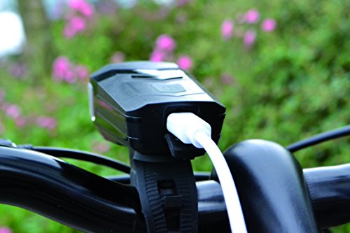 Büchel Batterieleuchtenset 30LUX LED Aspen Li ion Akku USB Kabel STVZO Zugelassen, Schwarz, 51125468 - 4