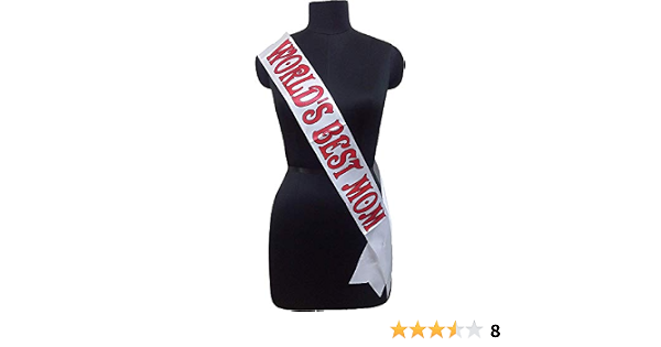Birthday Sashes World Best Mom Sash 
