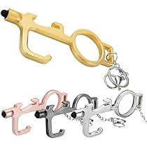 No Touch Door Opener 4 Pcs Touchless Door Opener Multifunctional No Touch Keychain Tool Contactless Hands Free Door Opener Tool For Home Outdoor Key Ring Included Buy Online At Best Price
