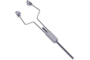 XFISHMAN Fliegenbinden-Spulenhalter, 2 Stück, Fliegenfischen, Keramikspule mit Spuleneinfädler, Halter zum Fliegenbinden, Werkzeug-Set