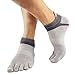Mens Five Toes Cotton Socks for Sports, Running and Gym. Finger Socks Shoe Accessory- Grey RS.275.00