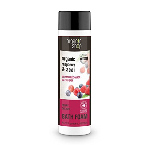Organic Shop Bath Foam Vitamin Recharge Raspberry and Acai, 500 ml