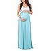Produktbild Amphia Kleider Damen Schwanger Frau Spitze Lange Maxi Kleid Mutterschaft Kleid Fotografie Requisiten Kleider Umstandskleid (Minzgrün, S)