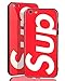 Produktbild Sup Case [ Passend für Apple iPhone 6, in Rot ] Supreme Hülle - Rückseite aus echtem Panzerglas 9H, Schlichtes Design