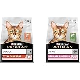 PRO PLAN Original Somonlu Kuru Kedi Maması 10 kg ve PRO PLAN Delicate Kuzu Etli Kuru Kedi Maması 10 kg