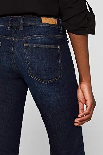 edc by ESPRIT Damen 997CC1B821 Straight Jeans, Blau (Blue Dark Wash 901), W25/L30 -