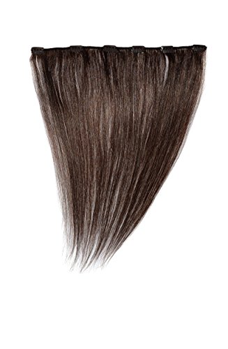 Love Hair Extensions 14 inch Clip In Extension, Human Hair, Colour 2 - Dark Brown