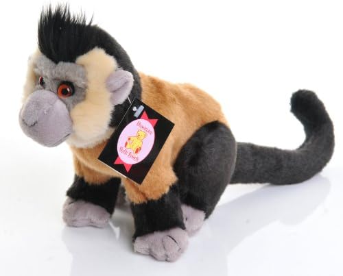 Soft Plush Black Capped Capuchin Monkey 20 cm by Dowman Imports