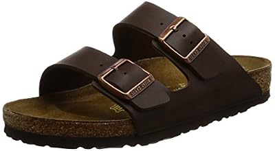 Birkenstock Arizona Birko Flor, Mules Homme, Marron Foncé (Dark Brown Birko-Flor®) - 37 (Normal)