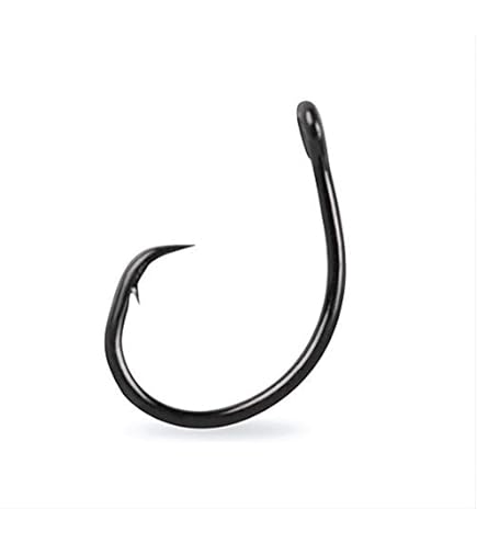 Mustad 3407DT O'Shaughnessy Forged Fishing Hooks - Duratin Finish, Size 2/0 (8-Pack) - View #6