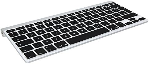 Jewado Silicone Keyboard Protector Cover for MacBook, Air &amp; Pro 13 15 17 Air 13 Inch, with EU/US Enter (German, Russian, English-Russian, English-Arabic, Clear) black Deutsche-QWERTZ (EU-Enter)