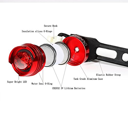 Best 007 LED Fahrradbeleuchtung, Fahrradlampe Fahrradlicht Set inkl. 1000 Lumen, Haltbarkeit,Wasserdicht 3 Licht-Modi für Berg-Radfahren, Camping und täglichen Gebrauch - 6